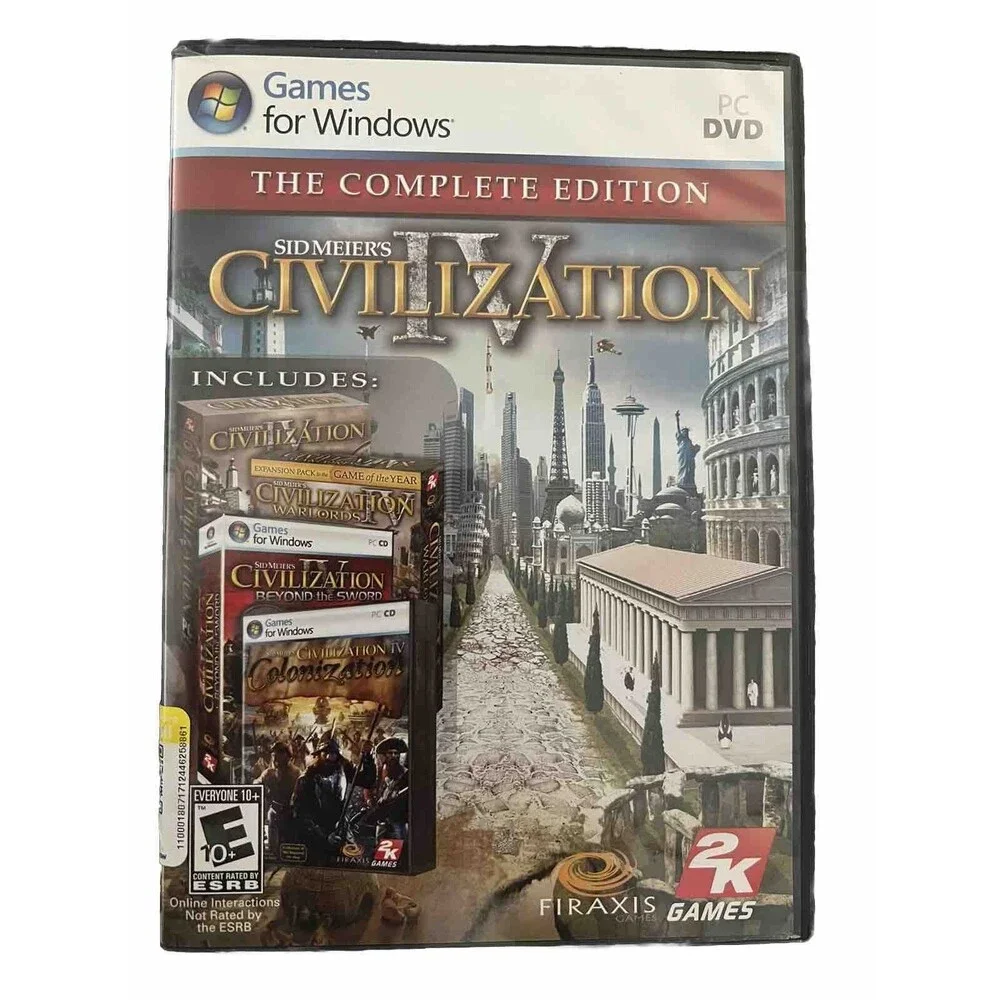 Sid Meier's Civilization IV: The Complete Edition (2009) PC DVD Excellent Disc!